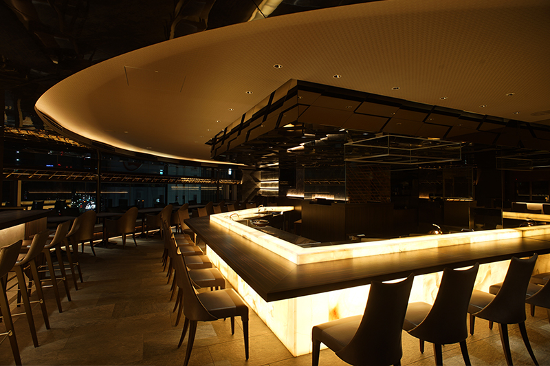 東京都中央区銀座 ダイニングレストラン 店舗設計の施工例